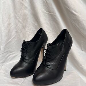 Aldo Elegant Black Lace-Up Heels